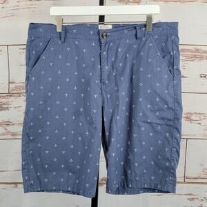 Better Unsaid Short Chambray Anchor Print Blue Size 38